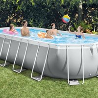 Intex - Prism Frame Swimmingpool-Set Oval 610x305x122 cm 26798GN von Intex