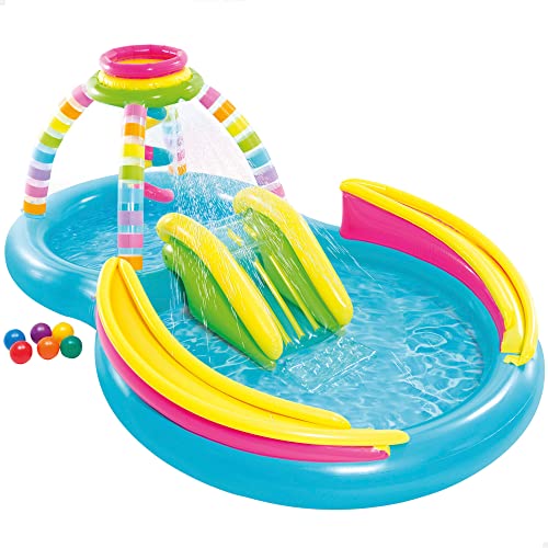 Intex Rainbow Funnel Play Center, aufgeblasene Größe: 295 cm x 191 cm x 109 cm (56137NP) von Intex