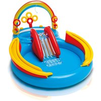 Intex - Play Center Rainbow Ring 297 x 193 x 135 cm mit Rutsche von Intex