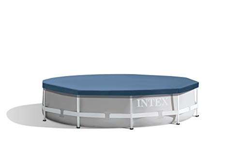 Intex Round Pool Cover - Poolabdeckplane - Für Metal und Prism Frame Pool 58108 Blau 10 ft von Intex
