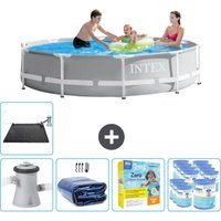 Intex - Round Prism Frame Swimming Pool – 305 x 76 cm – Grau – Inklusive Zubehör CB25 Intex - Round Prism Frame Swimming Pool – 305 x 76 cm – Grau – Inklusive Zubehör CB25 von Intex
