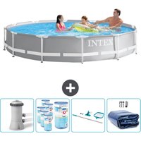 Intex - Round Prism Frame Swimming Pool – 366 x 76 cm – Grau – Inklusive Zubehör CB93 Intex - Round Prism Frame Swimming Pool – 366 x 76 cm – Grau – Inklusive Zubehör CB93 von Intex