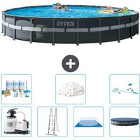 Intex Round Ultra XTR Frame Swimming Pool – 732 x 132 cm – Inklusive Zubehör CB46 Intex Round Ultra XTR Frame Swimming Pool – 732 x 132 cm – Inklusive Zubehör CB46 von Intex