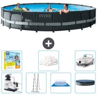 Intex - Round Ultra xtr Frame Swimming Pool – 610 x 122 cm – Inklusive Zubehör CB51 von Intex