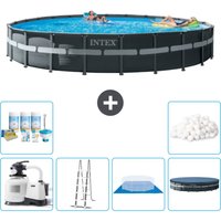 Intex - Round Ultra xtr Frame Swimming Pool – 732 x 132 cm – Inklusive Zubehör CB41 von Intex