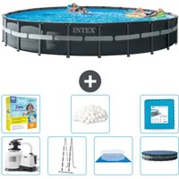 Intex - Round Ultra xtr Frame Swimming Pool – 732 x 132 cm – Inklusive Zubehör CB48 von Intex