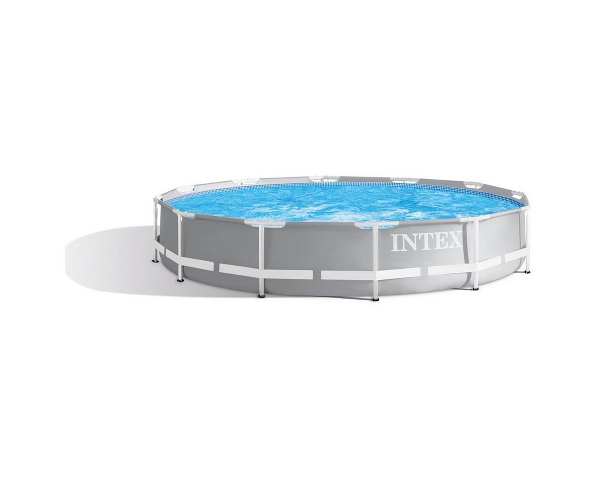 Intex Rundpool Intex 26712GN Prism Frame Pool 366 cm mit Filterpumpe (Set) von Intex