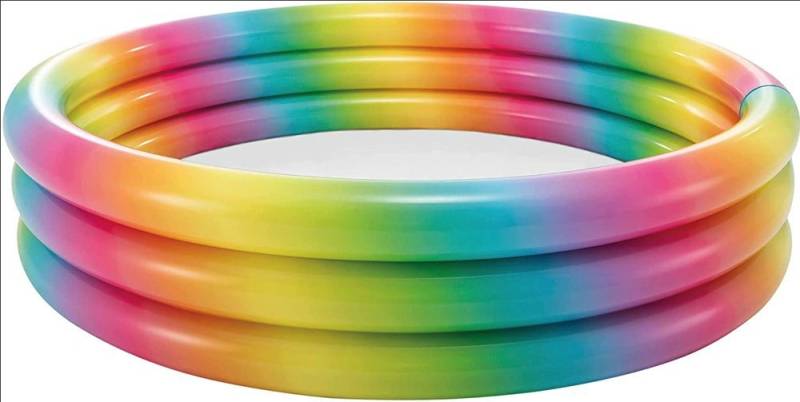 Intex Rundpool Rainbow Ombre Pool Ø 168cm x 41cm 581 Liter ab 2 Jahren 58449NP von Intex