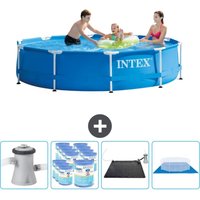 Intex - Rundrahmen-Schwimmbecken – 305 x 76 cm – Blau – Inklusive Zubehör CB91 von Intex