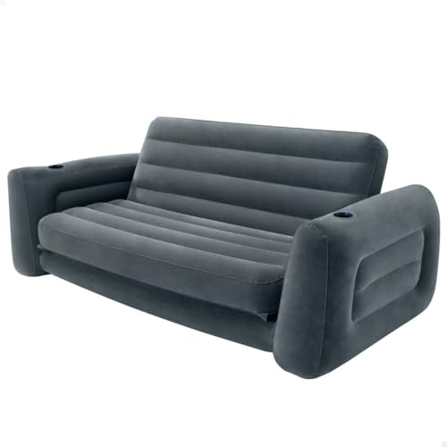 Intex Schlafcouch 66552, Hellgrau, Größe 203 x 231 x 66 cm von Intex