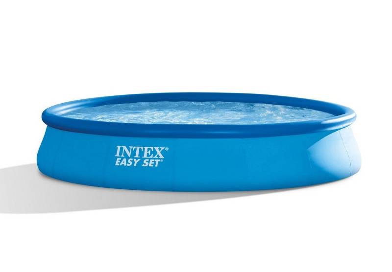 Intex Schwimmbecken Intex 28158 Gartenpool Easy Set Pool mit Filterpumpe Durchmesser 457x8 von Intex