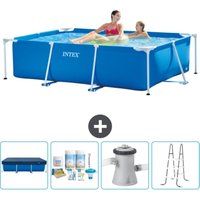 Intex - Schwimmbecken mit rechteckigem Rahmen – 220 x 150 x 60 cm – Blau – im Lieferumfang enthalten Accessoire CB6 Intex - Schwimmbecken mit rechteckigem Rahmen – 220 x 150 x 60 cm – Blau – im Lieferumfang enthalten Accessoire CB6 von Intex
