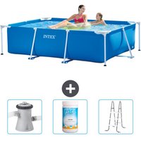 Schwimmbecken mit rechteckigem Rahmen – 220 x 150 x 60 cm – Blau – im Lieferumfang enthalten Accessoire CB84 - Intex von Intex