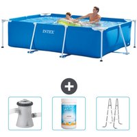 Schwimmbecken mit rechteckigem Rahmen – 260 x 160 x 65 cm – Blau – im Lieferumfang enthalten Accessoire CB84 - Intex Schwimmbecken mit rechteckigem Rahmen – 260 x 160 x 65 cm – Blau – im Lieferumfang enthalten Accessoire CB84 - Intex von Intex