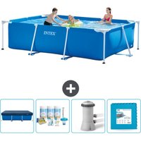 Schwimmbecken mit rechteckigem Rahmen – 300 x 200 x 75 cm – Blau – im Lieferumfang enthalten Accessoire CB2 - Intex Schwimmbecken mit rechteckigem Rahmen – 300 x 200 x 75 cm – Blau – im Lieferumfang enthalten Accessoire CB2 - Intex von Intex
