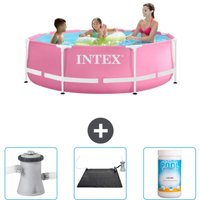 Intex - Schwimmbecken mit rundem Rahmen – 244 x 76 cm – Rosa – im Lieferumfang enthalten Accessoire CB80 Intex - Schwimmbecken mit rundem Rahmen – 244 x 76 cm – Rosa – im Lieferumfang enthalten Accessoire CB80 von Intex