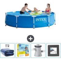 Schwimmbecken mit rundem Rahmen – 305 x 76 cm – Blau – im Lieferumfang enthalten Accessoire CB10 - Intex Schwimmbecken mit rundem Rahmen – 305 x 76 cm – Blau – im Lieferumfang enthalten Accessoire CB10 - Intex von Intex