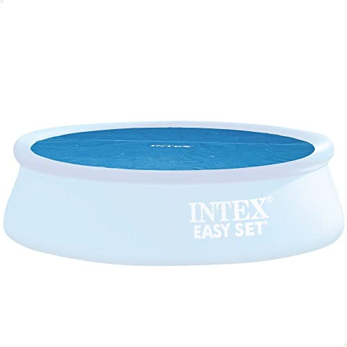 Intex Solarabdeckplane für Easy und Frame Pool 366 cm Stärke 120 Mikron, Fertigungsmaß: Circa 348 cm, 28012, Blau von Intex
