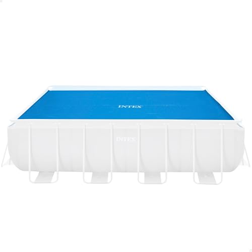 Intex Solarabdeckplane für Ultra Frame rechteckig 400 x 200 cm, Stärke 160 Mikron, Fertigungsmaß: 378 x 186 cm, 28088, Blau von Intex