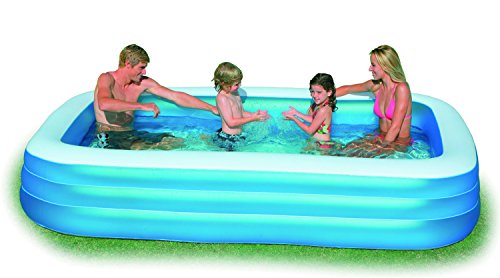 Intex Swim Center Family Pool - Kinder Aufstellpool - Planschbecken - 262 x 175 x 56 cm - Für 6+ Jahre, Blau Intex Swim Center Family Pool - Kinder Aufstellpool - Planschbecken - 262 x 175 x 56 cm - Für 6+ Jahre, Blau von Intex