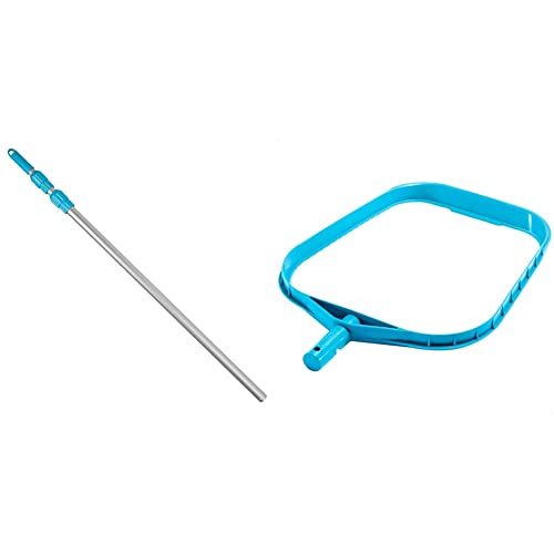 Intex Telescoping Aluminum Stiel - Poolzubehör - Alu Teleskopstange Poolreinigung - 279 cm & Abschäumer Economy von Intex