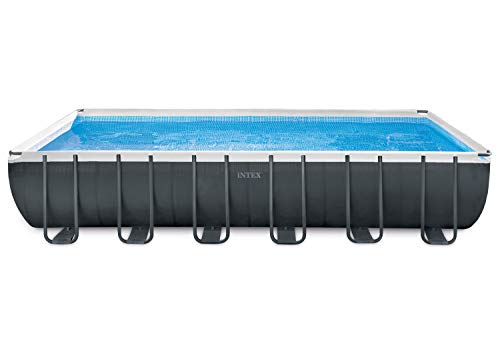 Intex Ultra Frame Rectangular Pool Set, blau/grau, 732 x 366 x 132 cm, 31,81 L, 28362GN von Intex