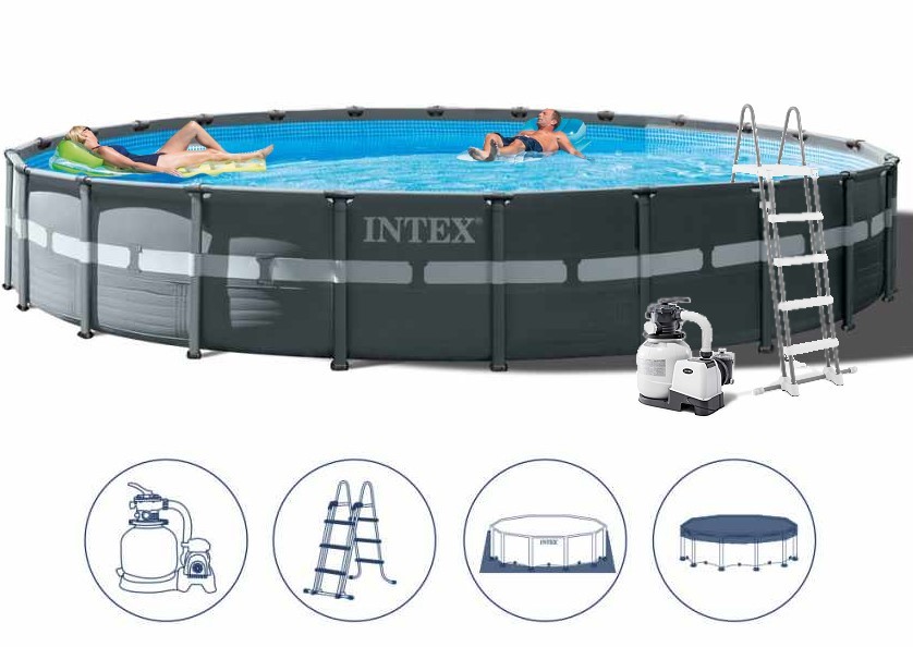 Intex Ultra XTR Frame Pool Set 732x132 + Sandfilter 26340 von Intex