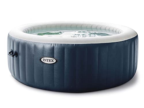 Intex Whirlpool Pure SPA Bubble Massage - Ø 216 cm x 71 cm, für 6 Personen, Fassungsvermögen 1.098 l, Navyblau, 28432EX von Intex