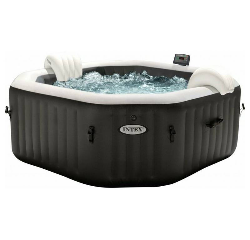 Intex Whirlpool PureSpa Octagon Bubble Jet - Whirlpool - schwarz von Intex