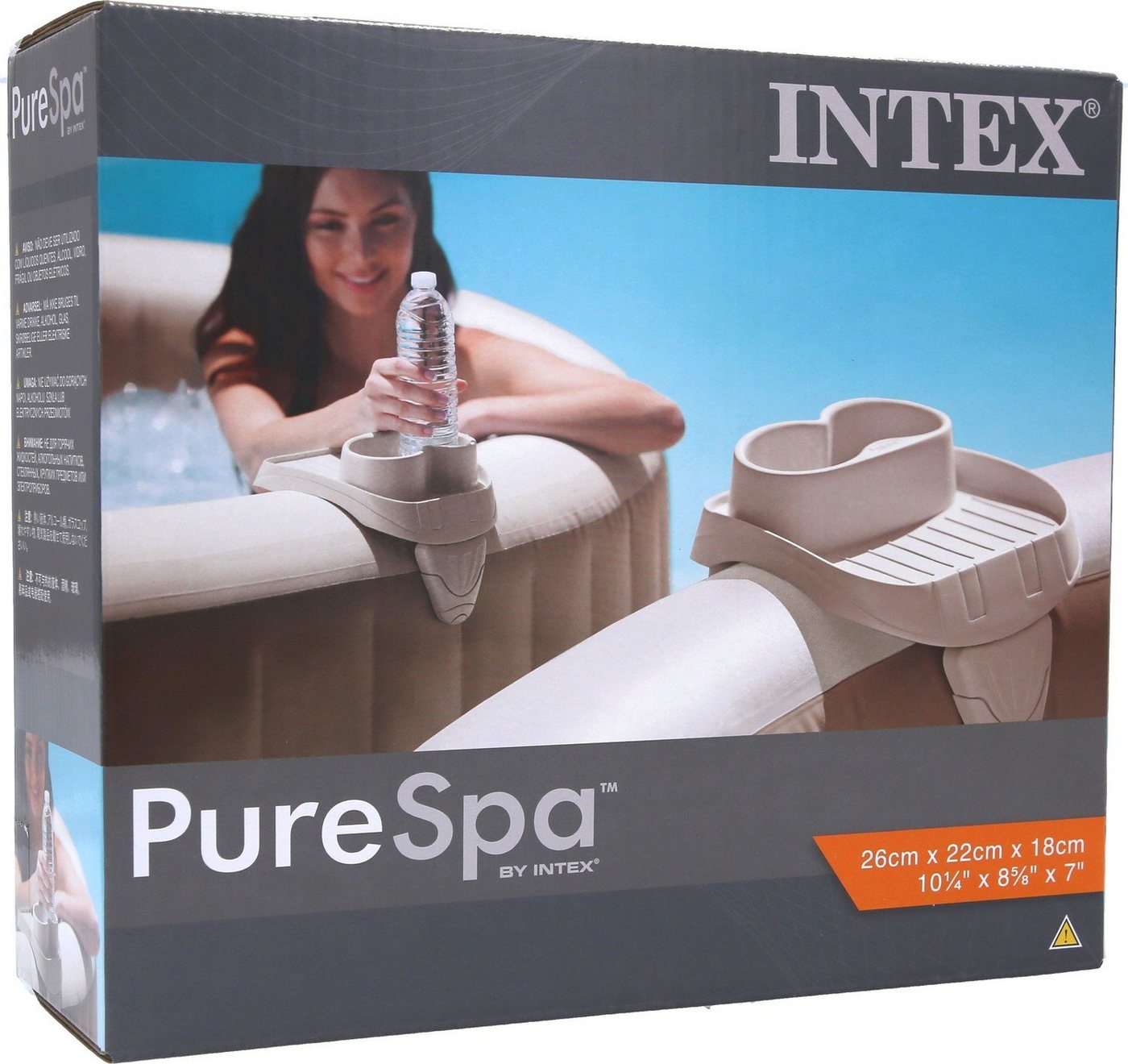 Intex Whirlpool-Sitzbank Intex PureSpa Whirlpool Getränkehalter 26x22x18cm von Intex