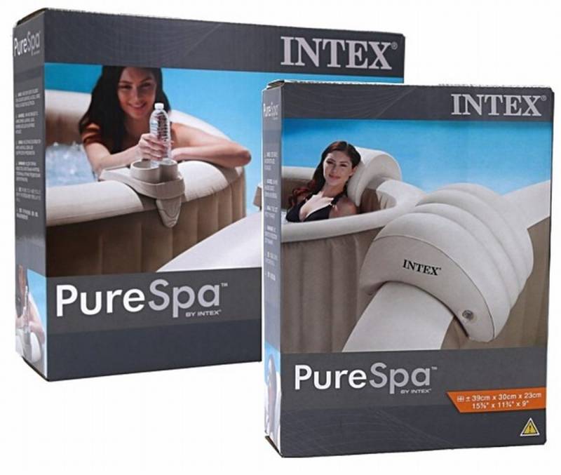 Intex Whirlpool-Sitzbank Intex PureSpa Whirlpool Set mit Kopfstütze und Getränkehalter Intex Whirlpool-Sitzbank Intex PureSpa Whirlpool Set mit Kopfstütze und Getränkehalter von Intex