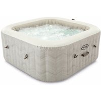 Aufblasbarer Whirlpool 'PureSpa Chevron Deluxe Square', creme, ø 239 x 71 cm - Intex Aufblasbarer Whirlpool 'PureSpa Chevron Deluxe Square', creme, ø 239 x 71 cm - Intex von Intex