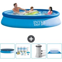 Intex - runder aufblasbarer Easy-Set-Pool – 366 x 76 cm – Blau – im Lieferumfang enthalten Accessoire CB1 von Intex