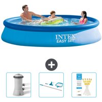 Intex - runder aufblasbarer Easy-Set-Pool – 366 x 76 cm – Blau – im Lieferumfang enthalten Accessoire CB82 von Intex