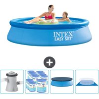 Intex runder aufblasbarer Easy Set-Schwimmpool – 244 x 61 cm – Blau – Inklusive Zubehör CB88 Intex runder aufblasbarer Easy Set-Schwimmpool – 244 x 61 cm – Blau – Inklusive Zubehör CB88 von Intex