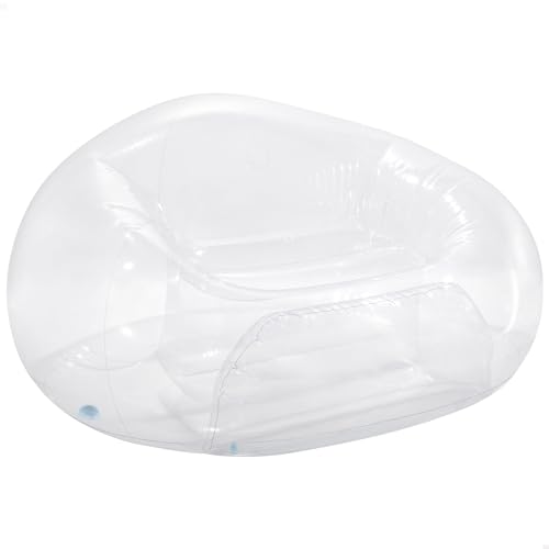 Intex transparenter, bohnenloser Taschenstuhl, aufgeblasene Größe: 137 cm x 127 cm x 74 cm (66500NP) von Intex