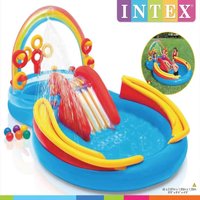 Pool Aufblasbar Rainbow Ring Play Center 297x193 x135 cm INTEX von Intex