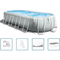 Pool-Set Prism Frame Oval 610x305x122 cm 26798GN Intex Pool-Set Prism Frame Oval 610x305x122 cm 26798GN Intex von Intex