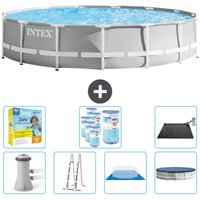 Round Prism Frame Swimming Pool – 457 x 107 cm – Grau – Inklusive Zubehör CB50 - Intex Round Prism Frame Swimming Pool – 457 x 107 cm – Grau – Inklusive Zubehör CB50 - Intex von Intex