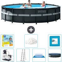 Intex - Round Ultra xtr Frame Swimming Pool – 549 x 132 cm – Inklusive Zubehör CB48 von Intex