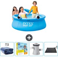 Intex - runder aufblasbarer Easy Set-Pool – 183 x 51 cm – Blau – Wal – im Lieferumfang enthalten Accessoire CB11 von Intex