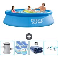 Runder aufblasbarer Easy Set-Schwimmpool – 305 x 76 cm – Blau – Inklusive Zubehör CB90 - Intex Runder aufblasbarer Easy Set-Schwimmpool – 305 x 76 cm – Blau – Inklusive Zubehör CB90 - Intex von Intex