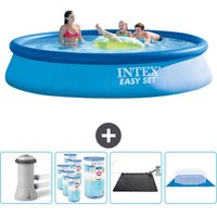 Intex - runder aufblasbarer Easy Set-Schwimmpool – 396 x 84 cm – Blau – Inklusive Zubehör CB91 von Intex