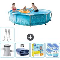 Rundrahmen-Schwimmbecken – 305 x 76 cm – Wasserdruck – Inklusive Zubehör CB27 - Intex Rundrahmen-Schwimmbecken – 305 x 76 cm – Wasserdruck – Inklusive Zubehör CB27 - Intex von Intex