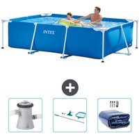 Schwimmbecken mit rechteckigem Rahmen – 260 x 160 x 65 cm – Blau – im Lieferumfang enthalten Accessoire CB81 - Intex Schwimmbecken mit rechteckigem Rahmen – 260 x 160 x 65 cm – Blau – im Lieferumfang enthalten Accessoire CB81 - Intex von Intex