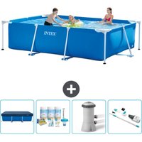 Schwimmbecken mit rechteckigem Rahmen – 300 x 200 x 75 cm – Blau – im Lieferumfang enthalten Accessoire CB5 - Intex Schwimmbecken mit rechteckigem Rahmen – 300 x 200 x 75 cm – Blau – im Lieferumfang enthalten Accessoire CB5 - Intex von Intex