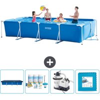 Schwimmbecken mit rechteckigem Rahmen – 450 x 220 x 84 cm – Blau – im Lieferumfang enthalten Accessoire CB60 - Intex Schwimmbecken mit rechteckigem Rahmen – 450 x 220 x 84 cm – Blau – im Lieferumfang enthalten Accessoire CB60 - Intex von Intex