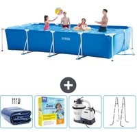 Schwimmbecken mit rechteckigem Rahmen – 450 x 220 x 84 cm – Blau – im Lieferumfang enthalten Accessoire CB71 - Intex Schwimmbecken mit rechteckigem Rahmen – 450 x 220 x 84 cm – Blau – im Lieferumfang enthalten Accessoire CB71 - Intex von Intex