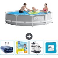 Schwimmbecken mit rundem Prismenrahmen – 305 x 76 cm – Grau – im Lieferumfang enthalten Accessoire CB67 - Intex Schwimmbecken mit rundem Prismenrahmen – 305 x 76 cm – Grau – im Lieferumfang enthalten Accessoire CB67 - Intex von Intex