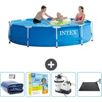 Schwimmbecken mit rundem Rahmen – 305 x 76 cm – Blau – im Lieferumfang enthalten Accessoire CB69 - Intex von Intex